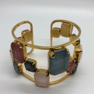 Ericson Beamon gold tone open cuff